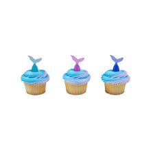 Load image into Gallery viewer, MERMAID TAIL DECOPICS 12CT