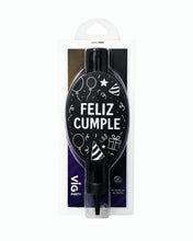 Load image into Gallery viewer, BLACK WHITE FELIZ CUMPLE SPARKLER