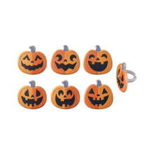 Load image into Gallery viewer, JACK-O-LANTERNS RINGS 12CT