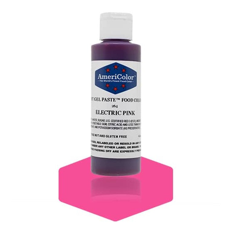 ELECTRIC PINK GEL COLOR 4.5 OZ G&G Cake Decorating Supplies