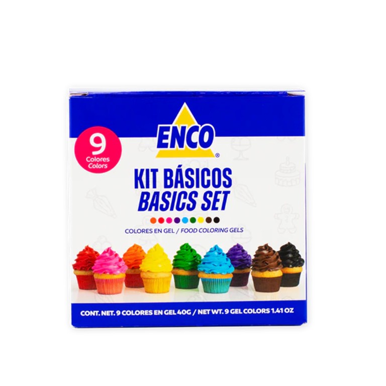 9 COLOR GEL SET ENCO 1.41 OZ