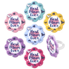 Load image into Gallery viewer, 12CT BEST MOM EVER RINGS
