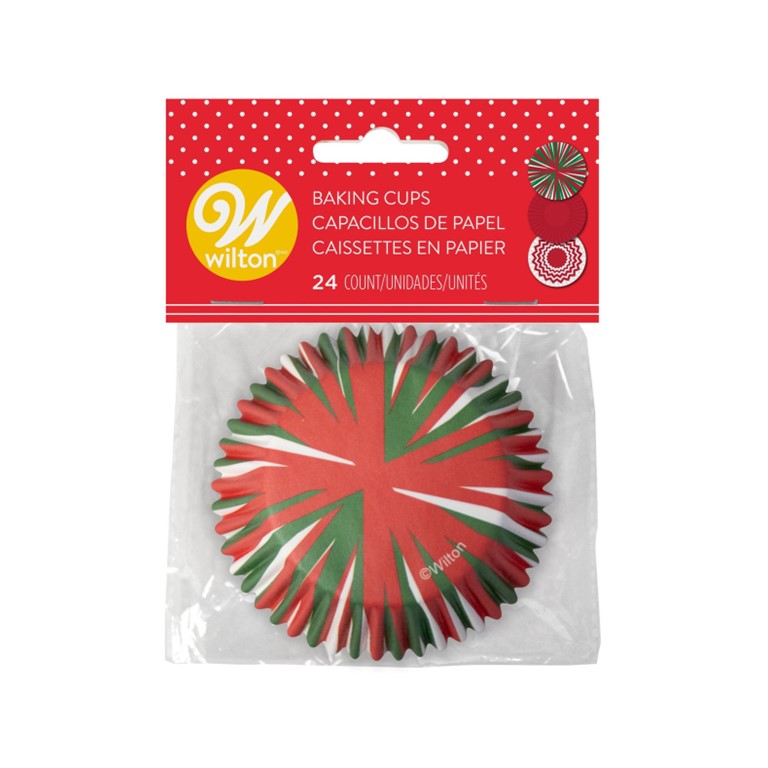 REGULAR CHRISTMAS BAKING CUPS 24CT