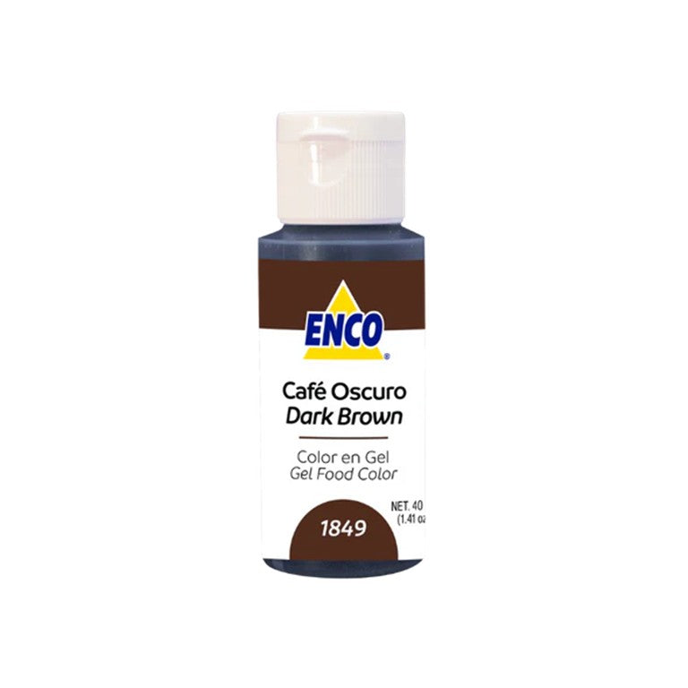 DARK BROWN GEL COLOR ENCO 1.41 OZ