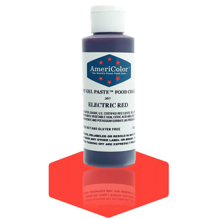 ELECTRIC RED GEL COLOR 4.5 OZ