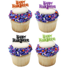 Load image into Gallery viewer, 12CT HAPPY HALLOWEEN SCRIPT DECOPICS
