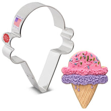 Load image into Gallery viewer, 4&quot; ICE CREAM CONE COOKIE CUTTER

