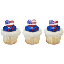Load image into Gallery viewer, 12CT I LOVE THE USA RINGS
