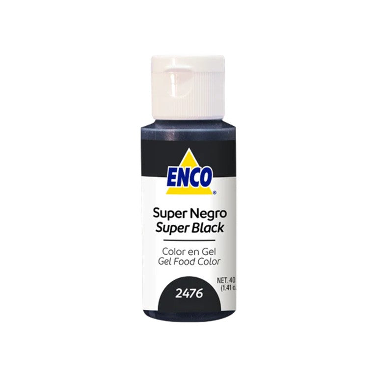 SUPER BLACK GEL COLOR ENCO 1.41 OZ