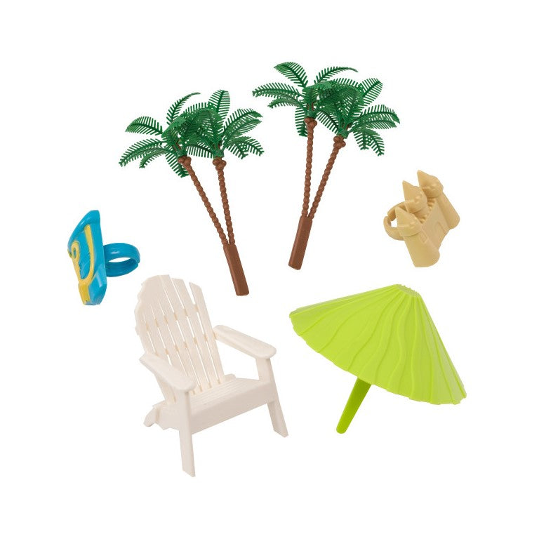 BEACH CHAIR AND UMBRELLA DECOSET