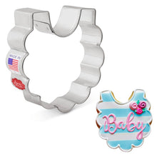 Load image into Gallery viewer, 3" BABY BIB COOKIE CUTTER

