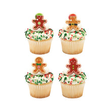 Load image into Gallery viewer, GINGERBREAD FRIENDS RINGS 12 PC
