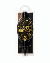 Load image into Gallery viewer, BLACK GOLD HAPPY BIRTHDAY SPARKLER
