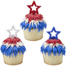Load image into Gallery viewer, 12CT PUFFY STAR DECOPICS
