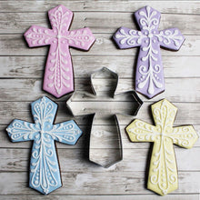 Load image into Gallery viewer, 5.5" TUN CROSS COOKIE CUTTER
