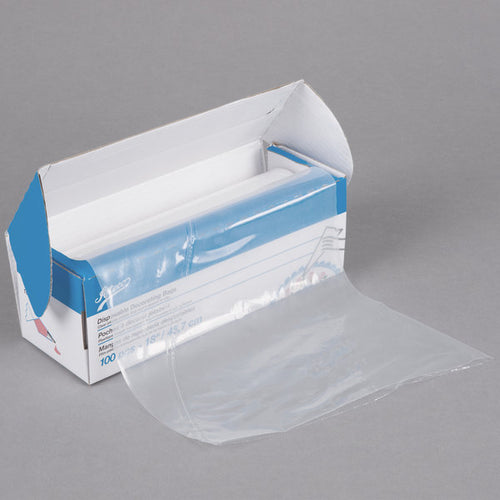 Ateco 4712 12 High-Grip Clear Disposable Pastry Bags - 100/Roll