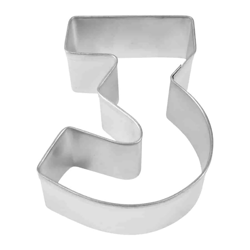 NUMBER 3 COOKIE CUTTER – G&G Cake Decorating Supplies