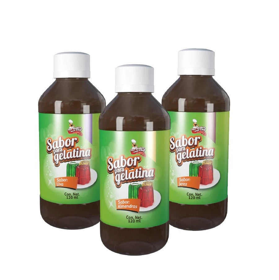 Sabor para gelatina 120 ml / Flavoring for Gelatin 4.05 oz